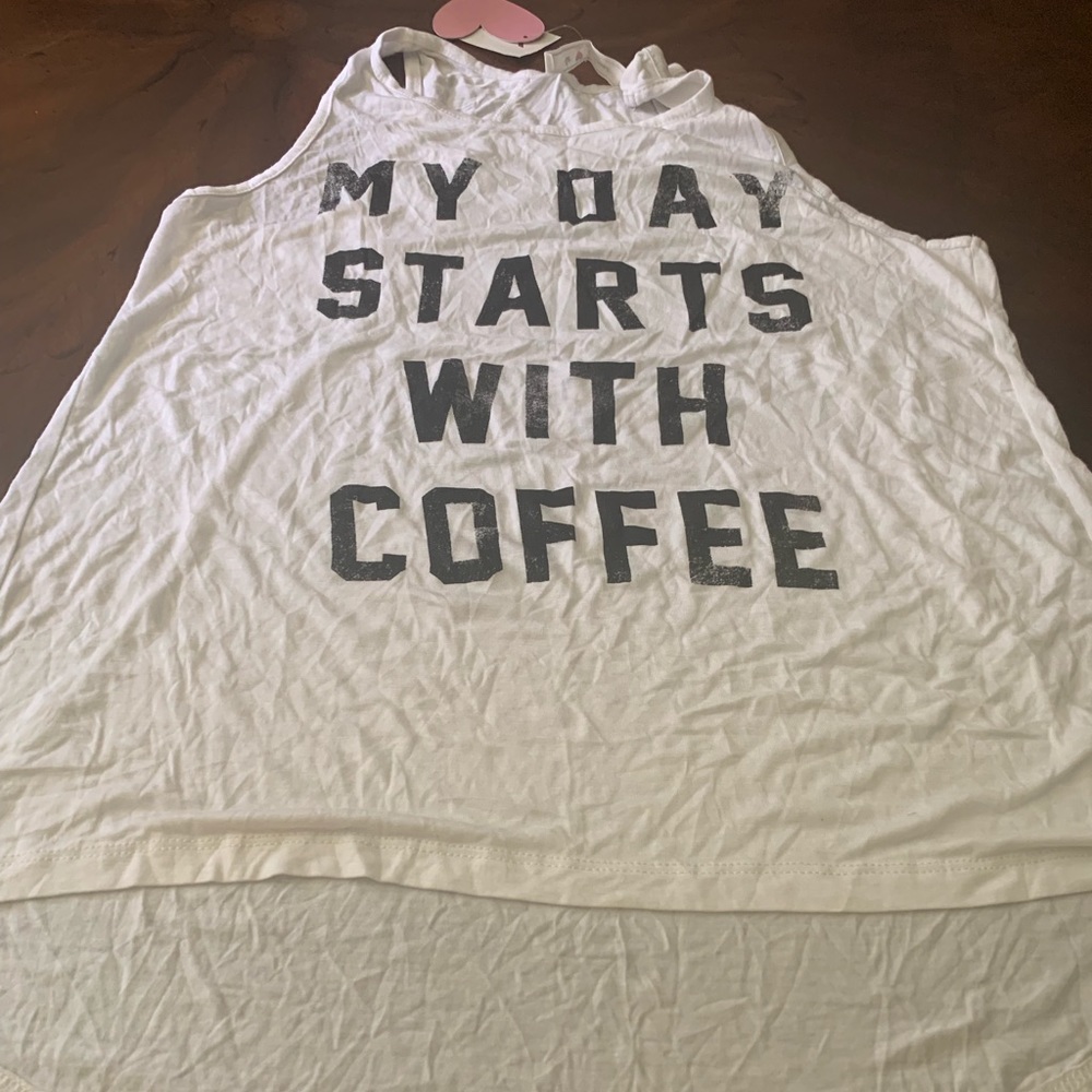 My day starts with coffee tank top